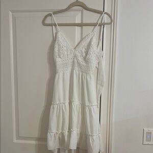 Elegant White Lace Dress